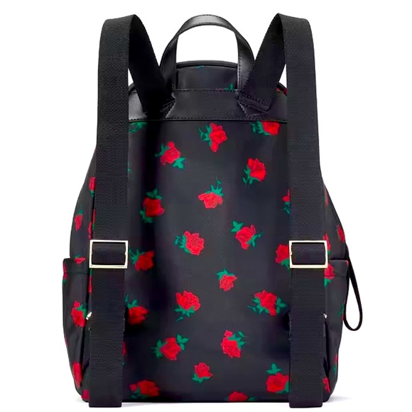 NWT Kate Spade Chelsea Rose Toss Printed Medium Backpack - Picture 5 of 9